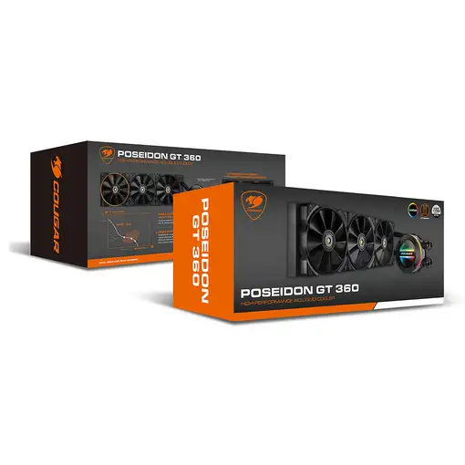 COUGAR Gaming POSEIDON-GT 360 Procesador Kit de refrigeración líquida 12 cm Negro