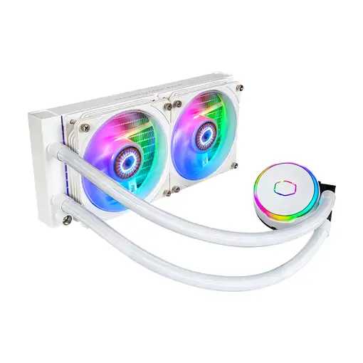 Cooler Master MasterLiquid PL240 Flux White Edition Carcasa del ordenador Kit de r