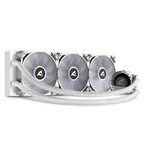 Sharkoon S90 Procesador Sistema de refrigeración líquida todo en uno 12 cm Blanco