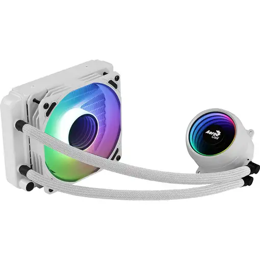 Aerocool MIRAGEL120W Refrigeración Líquida CPU Ventilador 12cm ARGB TDP 200W Blanc