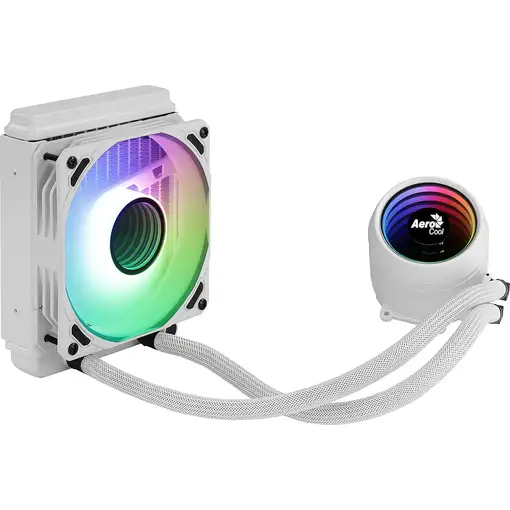 Aerocool MIRAGEL120W Refrigeración Líquida CPU Ventilador 12cm ARGB TDP 200W Blanc