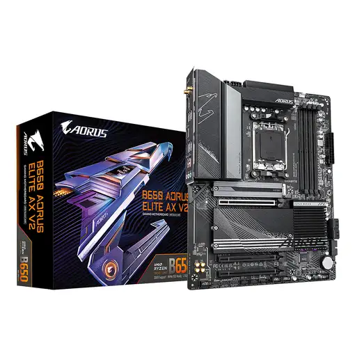 GIGABYTE B650 AORUS ELITE AX V2 Placa base - AMD Ryzen serie 9000, VRM de 12+2+2 f