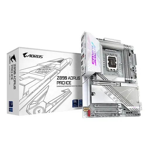 GIGABYTE Placa base Z890 AORUS PRO ICE - Compatible con CPUs Intel Core Ultra (Ser