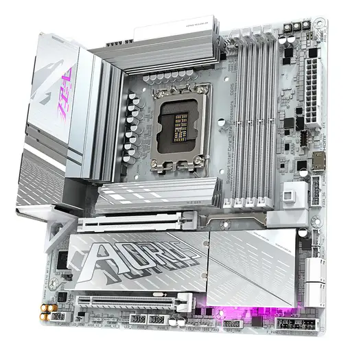 GIGABYTE Placa base Z890M AORUS ELITE WIFI7 ICE - Compatible con CPUs Intel Core U