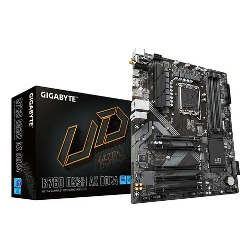 GIGABYTE B760 DS3H AX DDR4 Placa Base - Compatible con procesadores Intel Core de