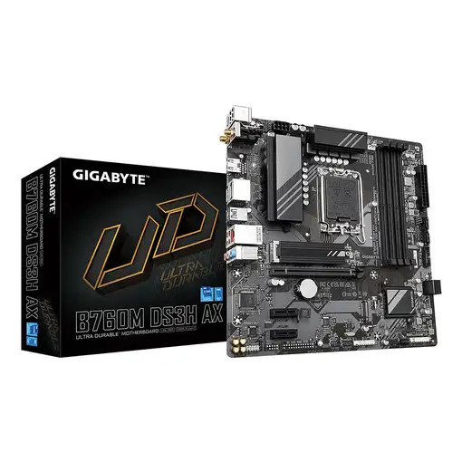 GIGABYTE B760M DS3H AX Placa Base - Compatible con procesadores Intel Core de 14ª