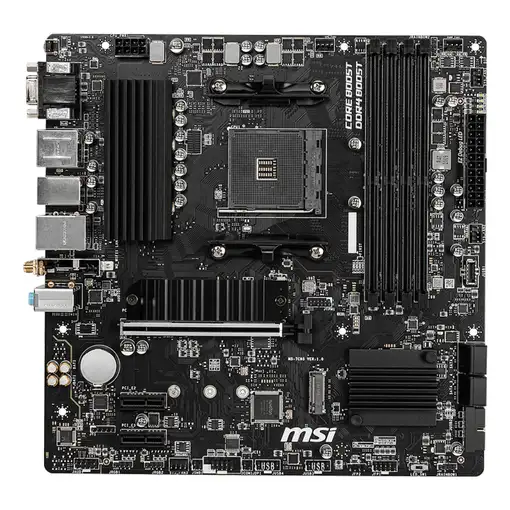MSI B550M PRO-VDH WIFI placa base AMD B550 Zócalo AM4 micro ATX