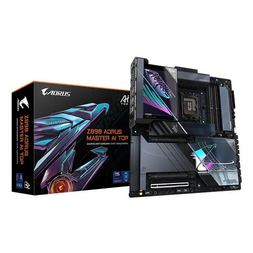 GIGABYTE Z890 AORUS MASTER AI TOP Placa Base - Compatible con CPUs Intel Core Ultr
