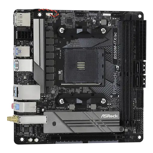 Asrock B550M-ITX/ac AMD B550 Zócalo AM4 mini ITX