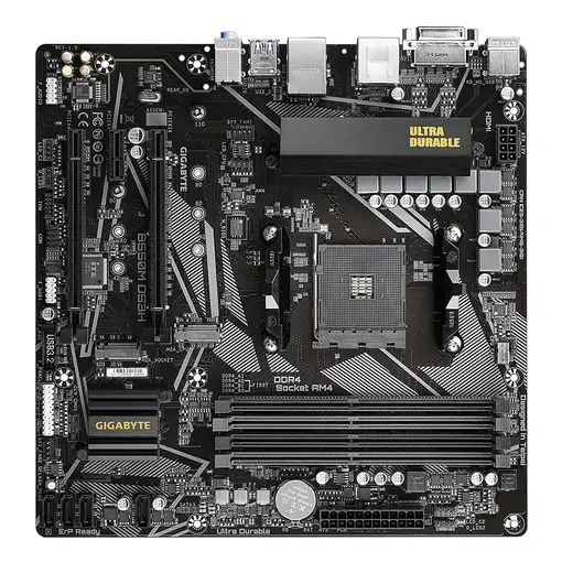 GIGABYTE B550M DS3H Placa base - Procesadores AMD Ryzen 5000, VRM de 5+3 fases, ha