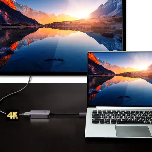 ATEN Adaptador de USB-C a 4K HDMI