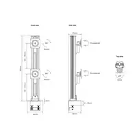 Multibrackets 0556 soporte para monitor 127 cm (50") Escritorio Negro