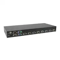 LevelOne KVM-3208 interruptor KVM Montaje en rack Negro