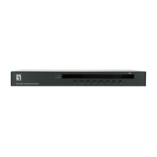 LevelOne KVM-3208 interruptor KVM Montaje en rack Negro