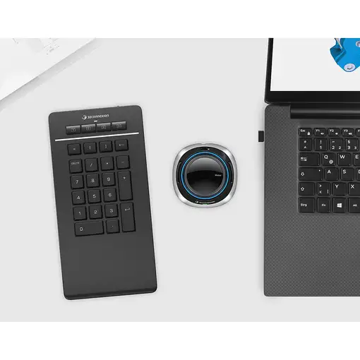 3Dconnexion Numpad Pro teclado numérico Bluetooth/USB/RF Wireless Negro
