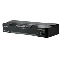 ATEN Matriz de vídeo en formato compacto KVM DisplayPort 4K dual display de 2 puer