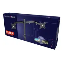 Trust GXT 1120 Mara Dual Monitor Arm 81,3 cm (32") Escritorio Negro