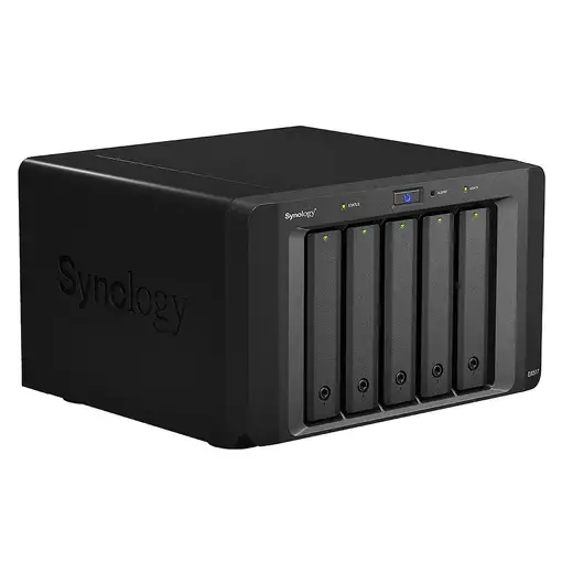 Synology DX517 unidad de disco multiple 0 TB Escritorio Negro