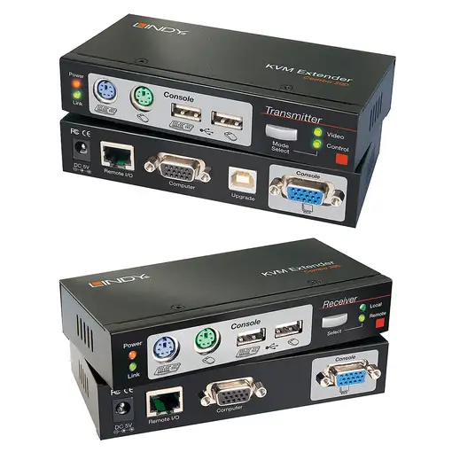 Lindy 39378 interruptor KVM Negro