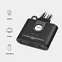 ATEN Switch KVM USB FHD HDMI de 2 puertos en formato cable