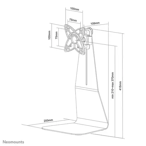 Neomounts FPMA-D800 Soporte para monitor 10-27"