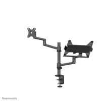 Neomounts DS20-425BL2 Brazo de monitor con soporte para portátil 17-27" - ahorro d