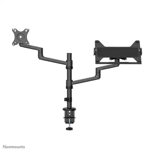 Neomounts DS20-425BL2 Brazo de monitor con soporte para portátil 17-27" - ahorro d
