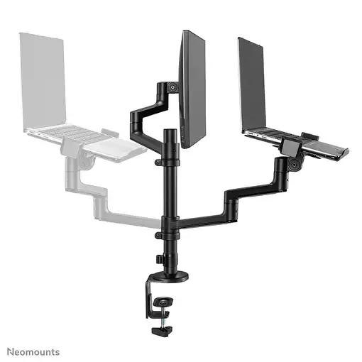 Neomounts DS20-425BL2 Brazo de monitor con soporte para portátil 17-27" - ahorro d
