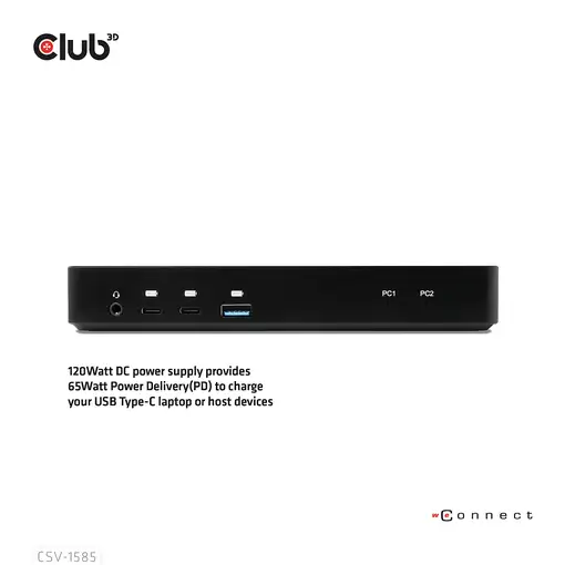 CLUB3D Nombre del producto: Conmutador/base de conexión KVM DisplayPort™/HDMI™ 4K6