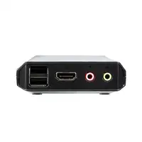 ATEN Switch KVM USB 4K HDMI de 2 puertos con cable con selector de puerto remoto