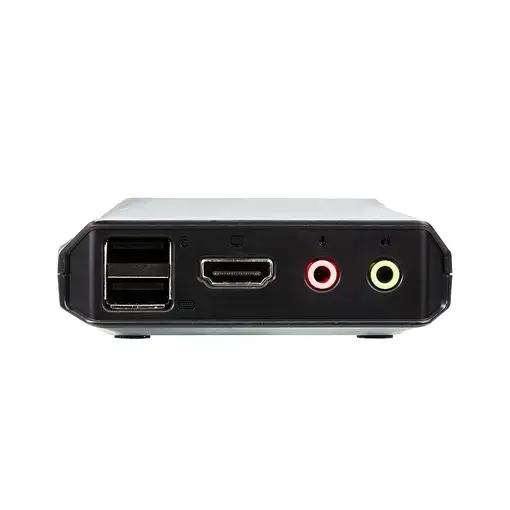 ATEN Switch KVM USB 4K HDMI de 2 puertos con cable con selector de puerto remoto