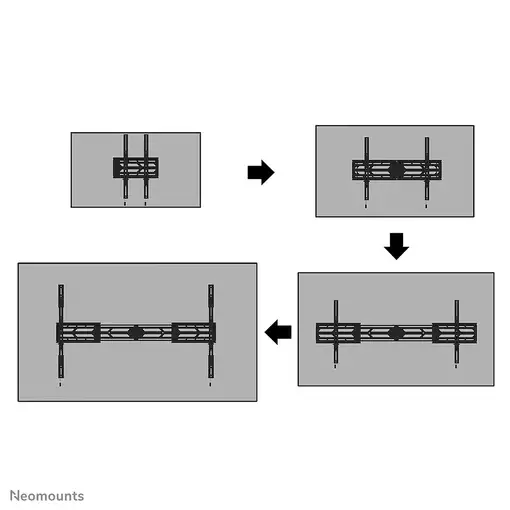 Neomounts WL30S-950BL19 Soporte de pared robusto 55-110" - fijo - bloqueable - hor