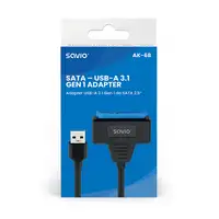 Savio K-68 tarjeta y adaptador de interfaz USB 3.2 Gen 1 (3.1 Gen 1)
