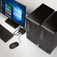 Lindy 42344 interruptor KVM Montaje en rack Negro