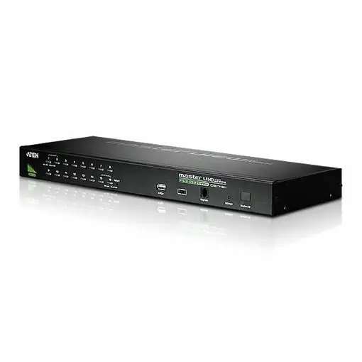 ATEN Switch KVM VGA PS/2-USB de 16 puertos con puerto para conexión en cadena y pe