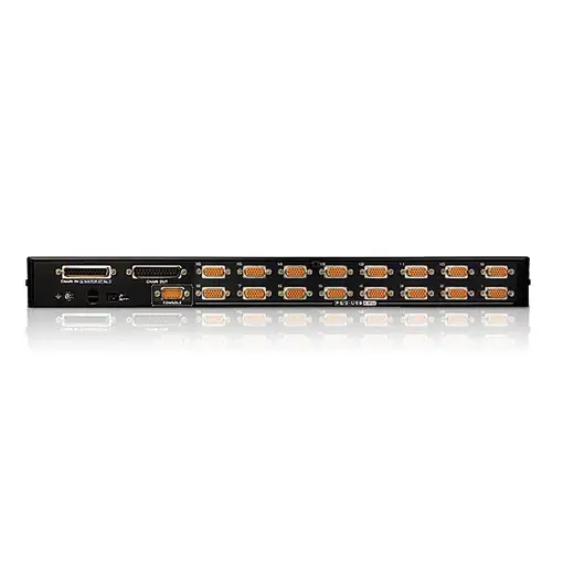 ATEN Switch KVM VGA PS/2-USB de 16 puertos con puerto para conexión en cadena y pe