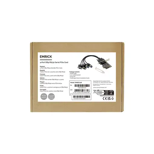 Conceptronic EMRICK12B tarjeta y adaptador de interfaz Interno RS-232