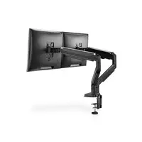 Digitus Soporte de monitor universal doble con muelle neumático y fijación a presi