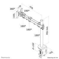 Neomounts FPMA-D960 Brazo de monitor 10-30"