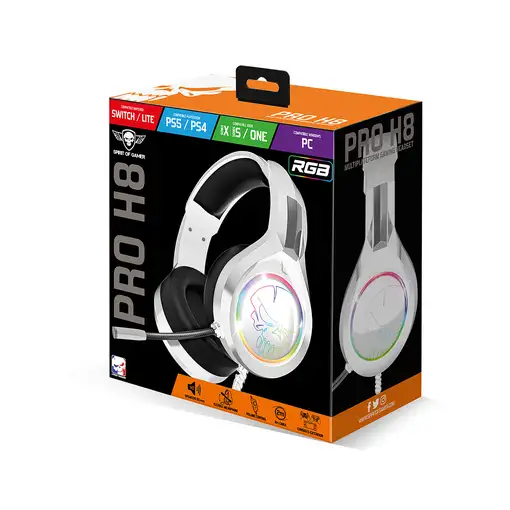 Spirit of Gamer MIC-PH3SW2 Auriculares Alámbrico Diadema Llamadas/Música Negro, Bl