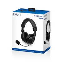 Ewent EW3564 auricular y casco Auriculares Alámbrico Diadema Llamadas/Música Negro