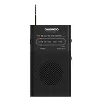 Daewoo DW1027 radio Portátil Analógica Negro