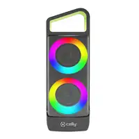 Celly GROOVERGBBK altavoz portátil o de fiesta Negro 10 W