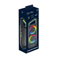 Celly GROOVERGBBK altavoz portátil o de fiesta Negro 10 W