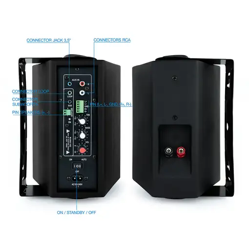 TooQ TQOWS-01B altavoz Negro Alámbrico