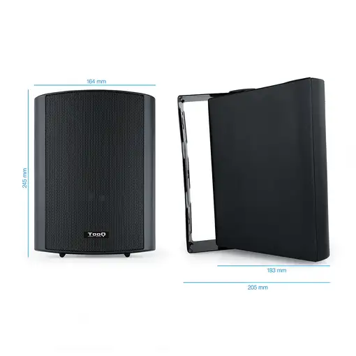 TooQ TQOWS-01B altavoz Negro Alámbrico