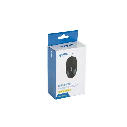 iggual COM-BASIC3-800DPI ratón Oficina Ambidextro USB tipo A