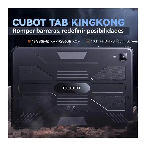 Cubot KingKong 4G Mediatek 256 GB 25,6 cm (10.1") 8 GB Wi-Fi 5 (802.11ac) Android