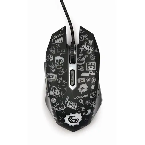 Gembird MUS-6B-GRAFIX-01 ratón Oficina mano derecha USB tipo A Óptico 3600 DPI