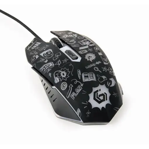 Gembird MUS-6B-GRAFIX-01 ratón Oficina mano derecha USB tipo A Óptico 3600 DPI